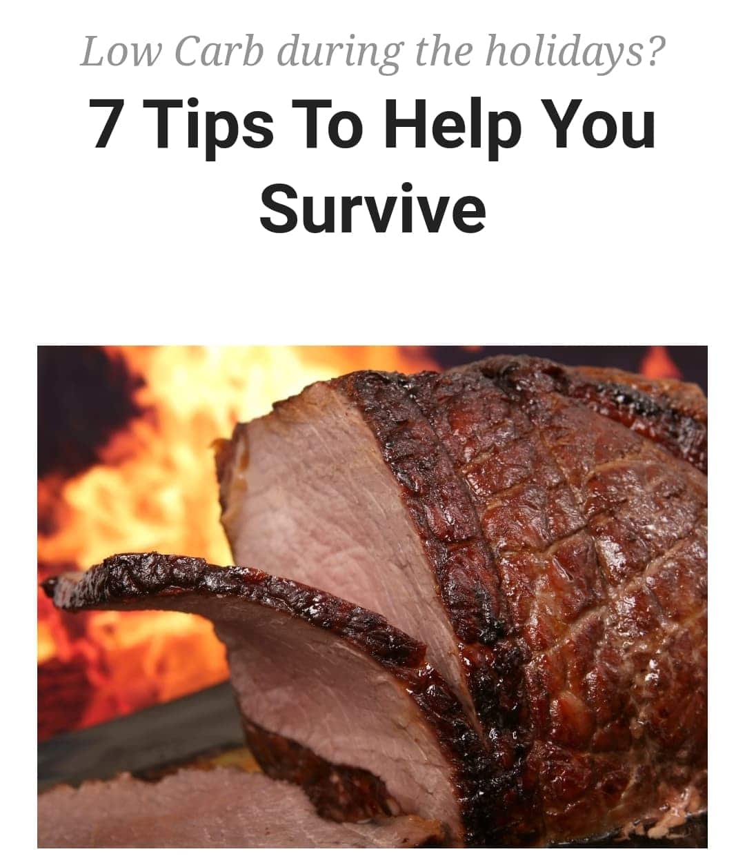 7 Low Carb Tips To Survive The Holidays